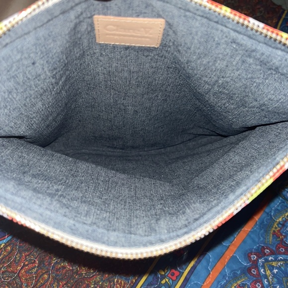 NEW Clare V. Suede Foldover Clutch Neon Cat with tabs. - Picture 5 of 5